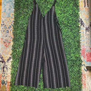 Hashtag Brand Black Striped Jumpsuit. Brand New. Size Medium.